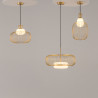 Lampa wisząca szklana mosiężna MOD376PL-01G z serii Levitation - Lampy Maytoni