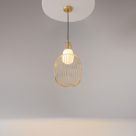 Lampa wisząca szklana mosiężna MOD376PL-01G1 z serii Levitation - Lampy Maytoni