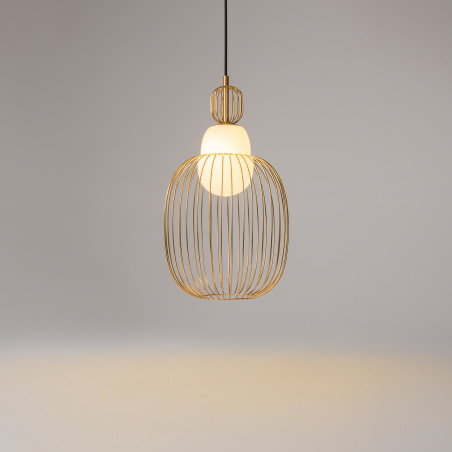 Lampa wisząca szklana mosiężna MOD376PL-01G1 z serii Levitation - Lampy Maytoni