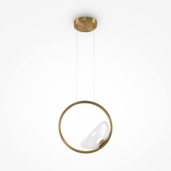 Lampa wisząca szklana mosiężna MOD327PL-L5BS3K z serii Lunare - Lampy Maytoni