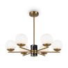 Lampa wisząca szklana mosiężna 6-punktowa MOD187PL-06BS z serii Marble - Lampy Maytoni