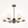 Lampa wisząca szklana mosiężna 6-punktowa MOD187PL-06BS z serii Marble - Lampy Maytoni