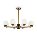 Lampa wisząca szklana mosiężna 8-punktowa MOD187PL-08BS z serii Marble - Lampy Maytoni