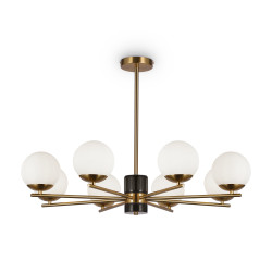 Lampa wisząca szklana mosiężna 8-punktowa MOD187PL-08BS z serii Marble - Lampy Maytoni