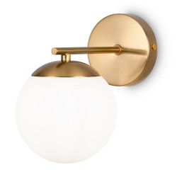 Kinkiet szklany mosiężny MOD187WL-01BS z serii Marble - Lampy Maytoni