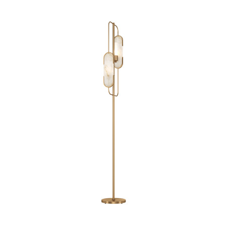 Lampa podłogowa alabastrowa mosiężna 2-punktowa MOD099FL-02G z serii Marmo - Lampy Maytoni