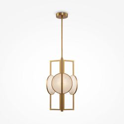 Lampa wisząca alabastrowa mosiężna 3-punktowa MOD099PL-03G z serii Marmo - Lampy Maytoni