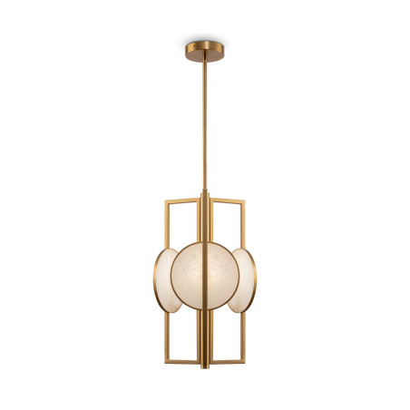 Lampa wisząca alabastrowa mosiężna 3-punktowa MOD099PL-03G z serii Marmo - Lampy Maytoni