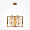 Lampa wisząca alabastrowa mosiężna 6-punktowa MOD099PL-06G z serii Marmo - Lampy Maytoni