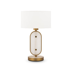Lampa stołowa tekstylna mosiężna MOD099TL-01G z serii Marmo - Lampy Maytoni