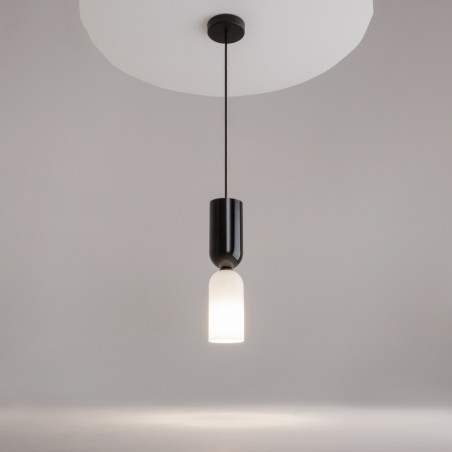 Lampa wisząca szklana czarna MOD177PL-01B z serii Memory - Lampy Maytoni