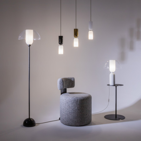 Lampa wisząca szklana czarna MOD177PL-01W z serii Memory - Lampy Maytoni
