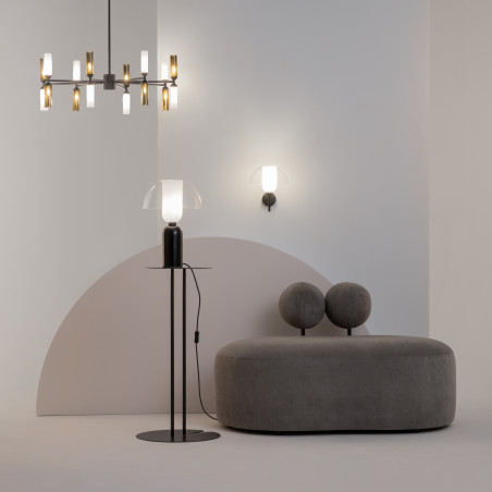 Lampa stołowa szklana czarna MOD177TL-01B z serii Memory - Lampy Maytoni