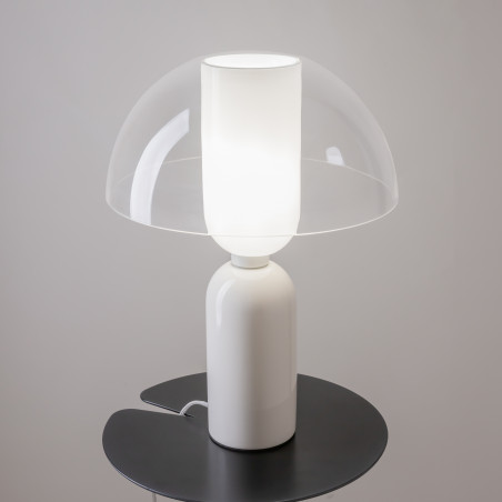 Lampa stołowa szklana biała MOD177TL-01W z serii Memory - Lampy Maytoni