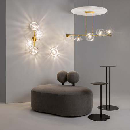 Lampa wisząca szklana mosiężna 5-punktowa MOD207PL-05BS z serii Miracle - Lampy Maytoni