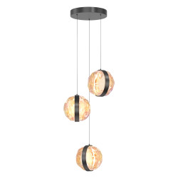 Lampa wisząca szklana czarna MOD379PL-L17B2.7K z serii Misterio - Lampy Maytoni