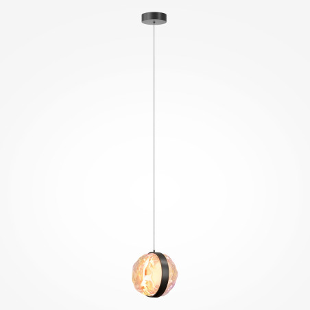 Lampa wisząca szklana czarna MOD379PL-L6B2.7K z serii Misterio - Lampy Maytoni