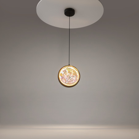 Lampa wisząca szklana czarna MOD379PL-L6B2.7K z serii Misterio - Lampy Maytoni