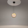 Lampa wisząca szklana czarna MOD379PL-L6B2.7K z serii Misterio - Lampy Maytoni