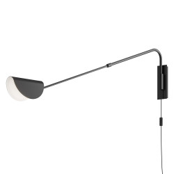 Kinkiet metalowy czarny MOD126WL-01B1 z serii Mollis - Lampy Maytoni