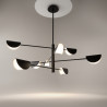 Lampa wisząca metalowa czarna 8-punktowa MOD126PL-08B z serii Mollis - Lampy Maytoni