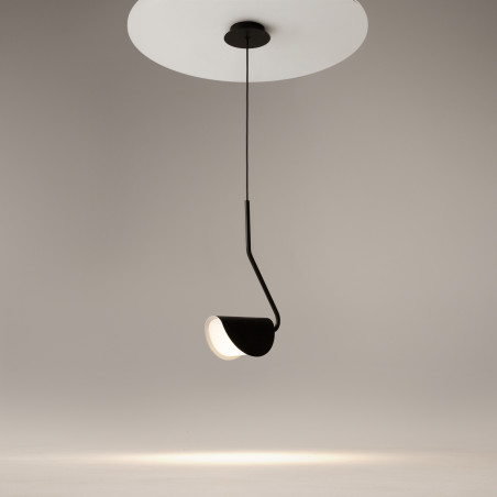 Lampa wisząca metalowa czarna MOD126PL-01B z serii Mollis - Lampy Maytoni