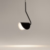 Lampa wisząca metalowa czarna MOD126PL-01B z serii Mollis - Lampy Maytoni