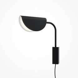 Kinkiet metalowy czarny MOD126WL-01B z serii Mollis - Lampy Maytoni