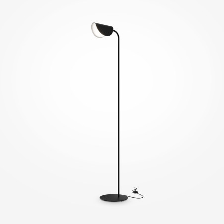 Lampa podłogowa metalowa czarna MOD126FL-01B z serii Mollis - Lampy Maytoni