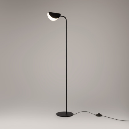 Lampa podłogowa metalowa czarna MOD126FL-01B z serii Mollis - Lampy Maytoni