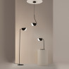 Lampa podłogowa metalowa czarna MOD126FL-01B z serii Mollis - Lampy Maytoni