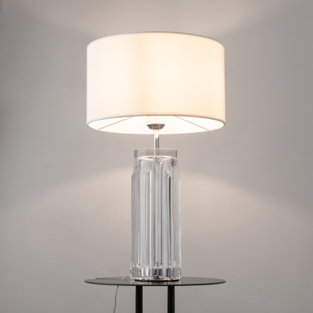 Lampa stołowa bawełniana chromowana MOD304TL-01CH z serii Muse - Lampy Maytoni
