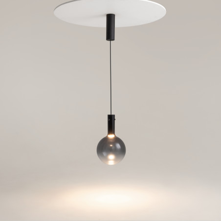 Lampa wisząca szklana czarna MOD182PL-L4B3K z serii Nebula - Lampy Maytoni