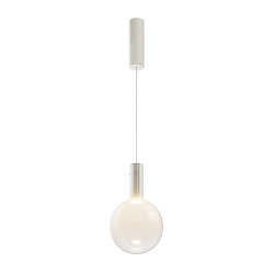 Lampa wisząca szklana biała MOD182PL-L4W3K z serii Nebula - Lampy Maytoni