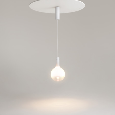 Lampa wisząca szklana biała MOD182PL-L4W3K z serii Nebula - Lampy Maytoni
