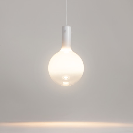 Lampa wisząca szklana biała MOD182PL-L4W3K z serii Nebula - Lampy Maytoni