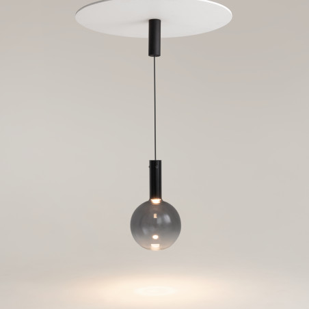 Lampa wisząca szklana czarna MOD182PL-L6B3K z serii Nebula - Lampy Maytoni