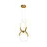 Lampa wisząca akrylowa złota MOD165PL-L18G3K z serii Node - Lampy Maytoni