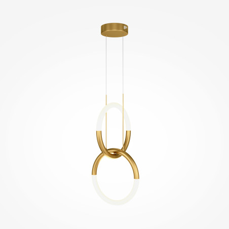 Lampa wisząca akrylowa złota MOD165PL-L18G3K z serii Node - Lampy Maytoni