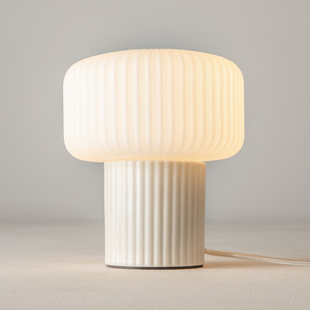 Lampa stołowa szklana beżowa MOD404TL-01BG z serii Omaggio - Lampy Maytoni