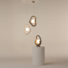 Lampa wisząca szklana szara MOD380PL-01GR z serii Opus - Lampy Maytoni