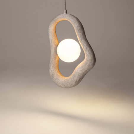Lampa wisząca szklana szara MOD380PL-01GR z serii Opus - Lampy Maytoni
