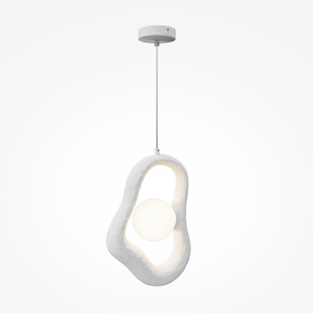 Lampa wisząca szklana biała MOD380PL-01W z serii Opus - Lampy Maytoni