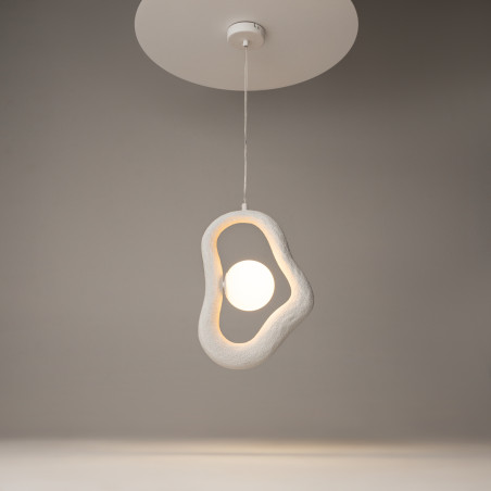 Lampa wisząca szklana biała MOD380PL-01W z serii Opus - Lampy Maytoni