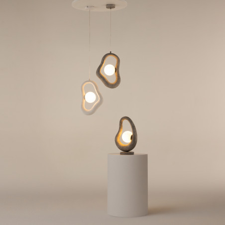 Lampa wisząca szklana biała MOD380PL-01W z serii Opus - Lampy Maytoni