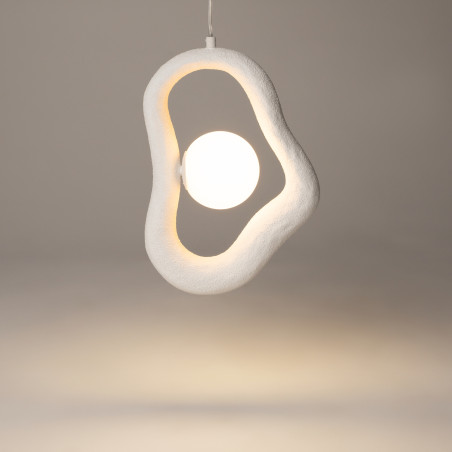 Lampa wisząca szklana biała MOD380PL-01W z serii Opus - Lampy Maytoni