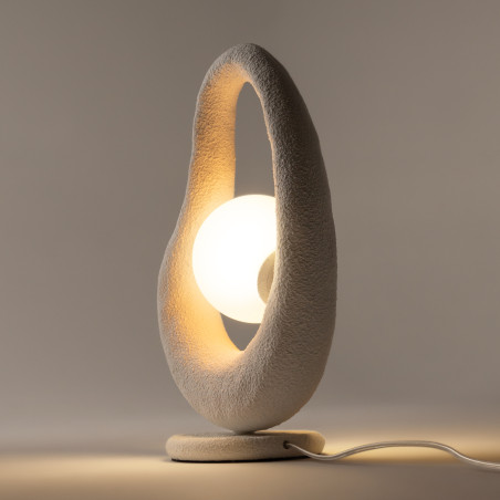 Lampa stołowa szklana biała MOD380TL-01W z serii Opus - Lampy Maytoni