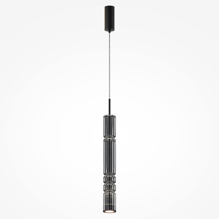 Lampa wisząca szklana czarna MOD272PL-L12B3K z serii Ordo - Lampy Maytoni