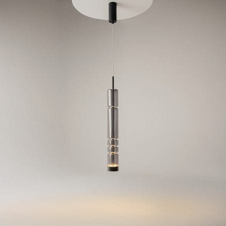 Lampa wisząca szklana czarna MOD272PL-L12B3K z serii Ordo - Lampy Maytoni