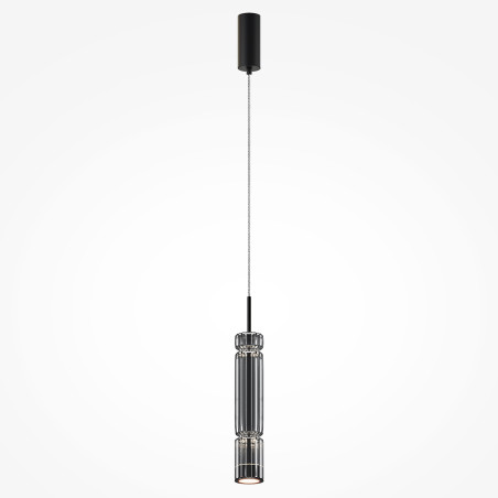 Lampa wisząca szklana czarna MOD272PL-L12B3K1 z serii Ordo - Lampy Maytoni